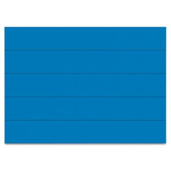 Dry Erase Magnetic Tape Strips, Blue, 6" x 7/8", 25/Pack
