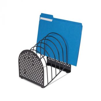 Perf-Ect Step File, 7 Comp, Metal/Wire, 7 x 8 7/8 x 9 3/8, Black