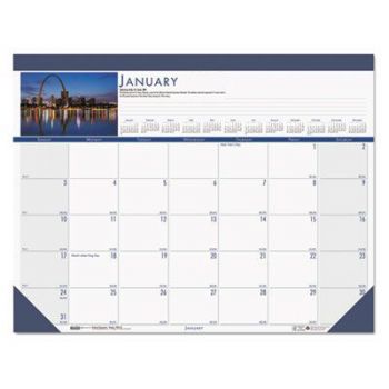 National Monuments Photographic Monthly Desk Pad Calendar, 22 x 17, 2021