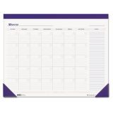Nondated Desk Pad Calendar, 22 x 17, Blue