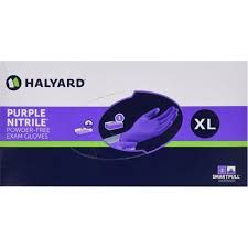 PURPLE NITRILE Exam Gloves, X-Large, Purple, 90/Box
