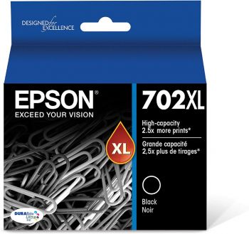 Epson T702XL120-S DURABrite Ultra Black High Capacity Cartridge Ink