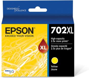 Epson T702XL420 DURABrite Ultra Yellow High Capacity Cartridge Ink