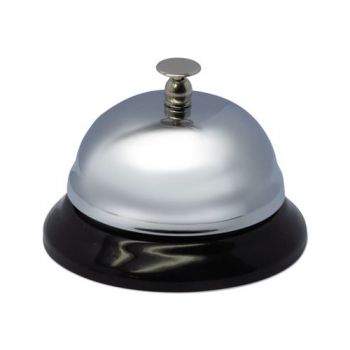 Universal Call Bell 3-3/8" Diameter, 3-3/8" Diameter, Brushed Nickel