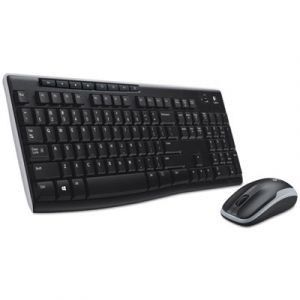 MK270 Wireless Combo, Keyboard/Mouse, USB, Black