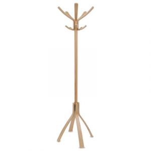 Café Wood Coat Stand, Ten Peg/Five Hook, 21 2/3 x 21 2/3 x 69 1/3 Espresso Brown