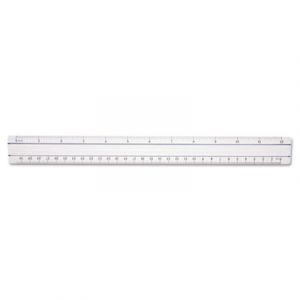 12" Magnifying Ruler, Plastic, Clear