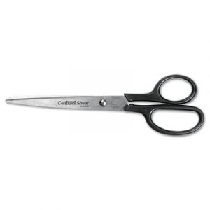 Straight Contract Scissors, 8" Long, Black