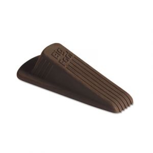 Big Foot Doorstop, No-Slip Rubber Wedge, 2-1/4w x 4-3/4d x 1-1/4h, Brown