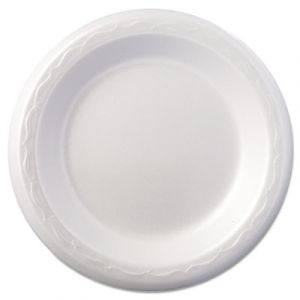 Foam Dinnerware, Plate, 6" dia, White, 125/Pack, 8 Packs/Carton