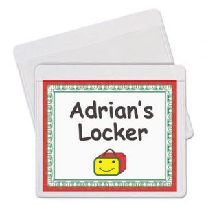 Self-Adhesive Labeling Pockets, Top Load, 3 3/4 x 3, Clear, 25/Pack