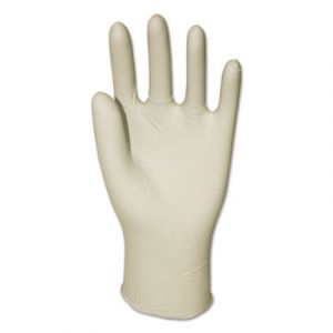 Powder-Free Synthetic Vinyl Gloves, Large, Cream, 5 mil, 100/Box