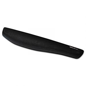 PlushTouch Keyboard Wrist Rest, Foam, Black, 18 1/8 x 3-3/16