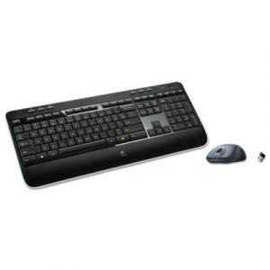 MK520 Wireless Desktop Set, Keyboard/Mouse, USB, Black