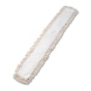 Industrial Dust Mop Head, Hygrade Cotton, 60w x 5d, White