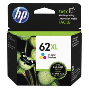 C2P07AN (HP 62XL) High-Yield Ink, 415 Page-Yield, Tri-Color