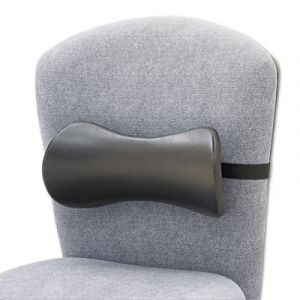 Lumbar Support Memory Foam Backrest, 14-1/2w x 3-3/4d x 6-3/4h, Black