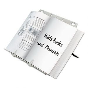 BookLift Copyholder, Plastic, One Book/Pad, Platinum