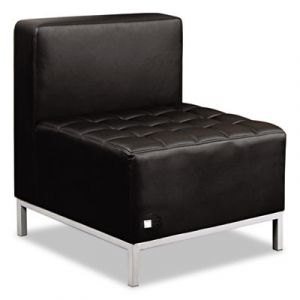 QUB Series Powered Armless L Sectional, 26 3/8 x 26 3/8 x 30 1/2, Black