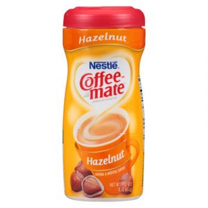 Non-Dairy Powdered Creamer, Hazelnut, 15 oz Canister, 12/Carton