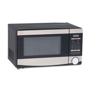 0.7 Cu.ft Capacity Microwave Oven, 700 Watts, Stainless Steel and Black