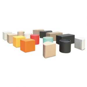 WE Series Collaboration Seating, Quarter Wedge Bench, 25 3/4 x 18 x 18, Almond