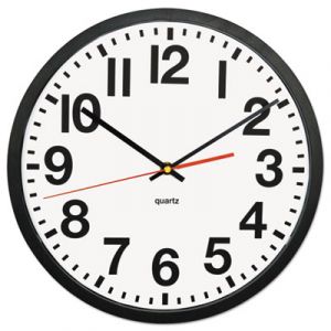 Large Numeral Clock, 13", Black