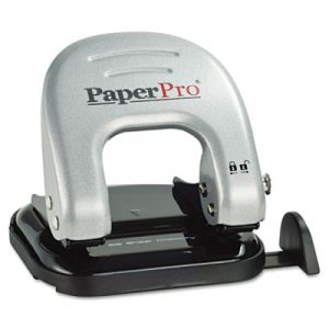 20-Sheet Capacity ProPunch Two-Hole Punch, Black/Silver