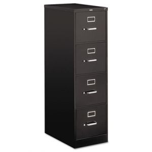 510 Series Four-Drawer, Full-Suspension File, Letter, 52h x25d, Black