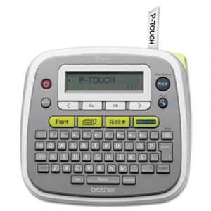 P-Touch PT-D200 Label Maker, 2 Lines, 6-1/2w x 6-1/10d x 2-7/10h