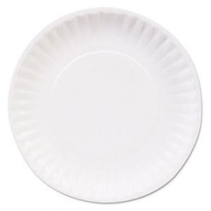 Clay Coated Paper Plates, 6", White, 100/Pack