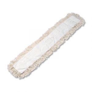 Industrial Dust Mop Head, Hygrade Cotton, 48w x 5d, White