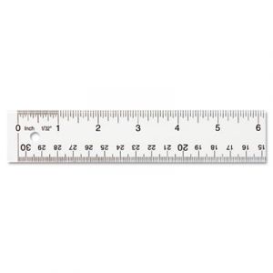 See Through Acrylic Ruler, 12", Clear
