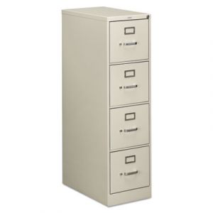 510 Series Four-Drawer, Full-Suspension File, Letter, 52h x25d, Light Gray