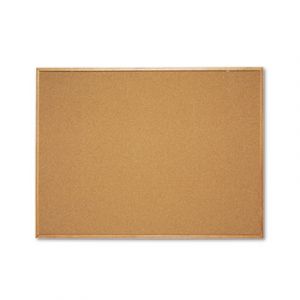 Classic Cork Bulletin Board, 48 x 36, Oak Finish Frame