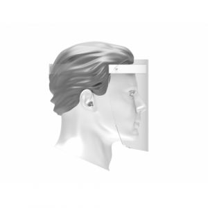 Deflect-o Disposable Face Shield, Anti-fog, 10/Pack