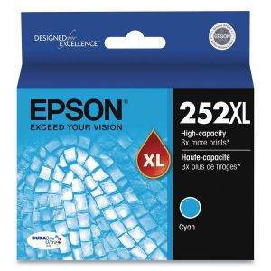 Epson T252XL220S 252XL DURABrite Ultra High-Yield Ink, 1100 Page-Cyan