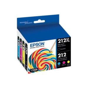 Epson 702/702XL Black/Color Ink Cartridges, High Yield/Standard, 4/Pack