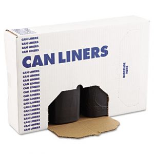 SH-Grade Can Liners, 38 x 58, 60gal, 1.2mil, Black, 25/Roll, 4 Rolls/Carton