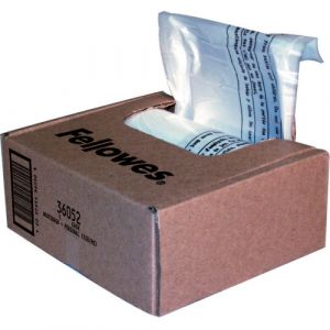 Powershred Shredder Waste Bags, 6-7 gal Capacity, 100/CT